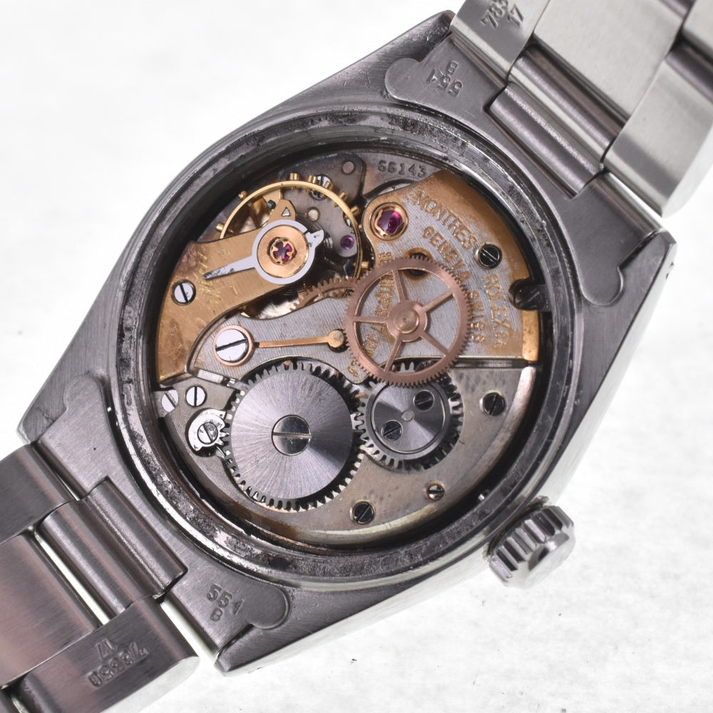 ROLEX Oyster Date Precision 6466 vintage black Dial Hand Winding Boy's
 Watch E#142110