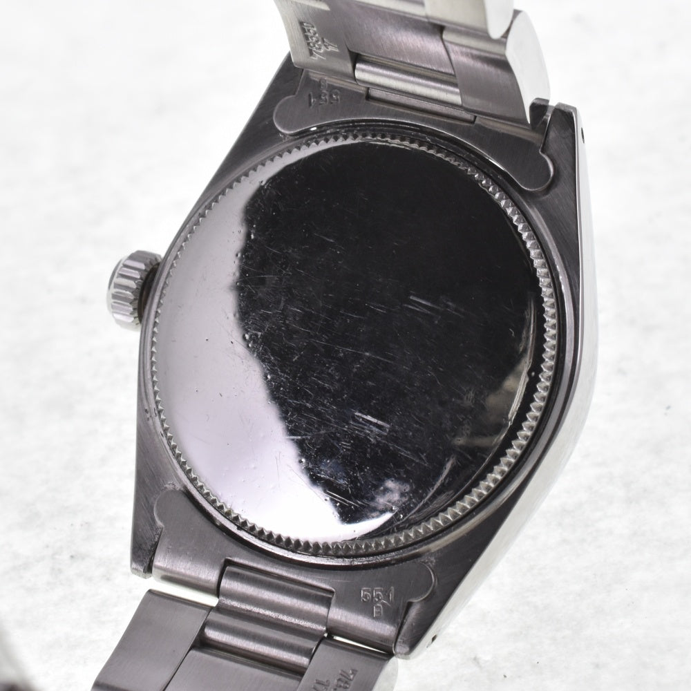 ROLEX Oyster Date Precision 6466 vintage black Dial Hand Winding Boy's
 Watch E#142110