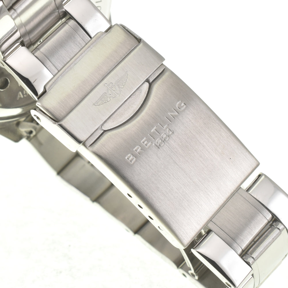 with paper BREITLING Jupiter pilot A59028 Chronograph Blue / Silver Dial Quartz Men's
 Watch E#142114