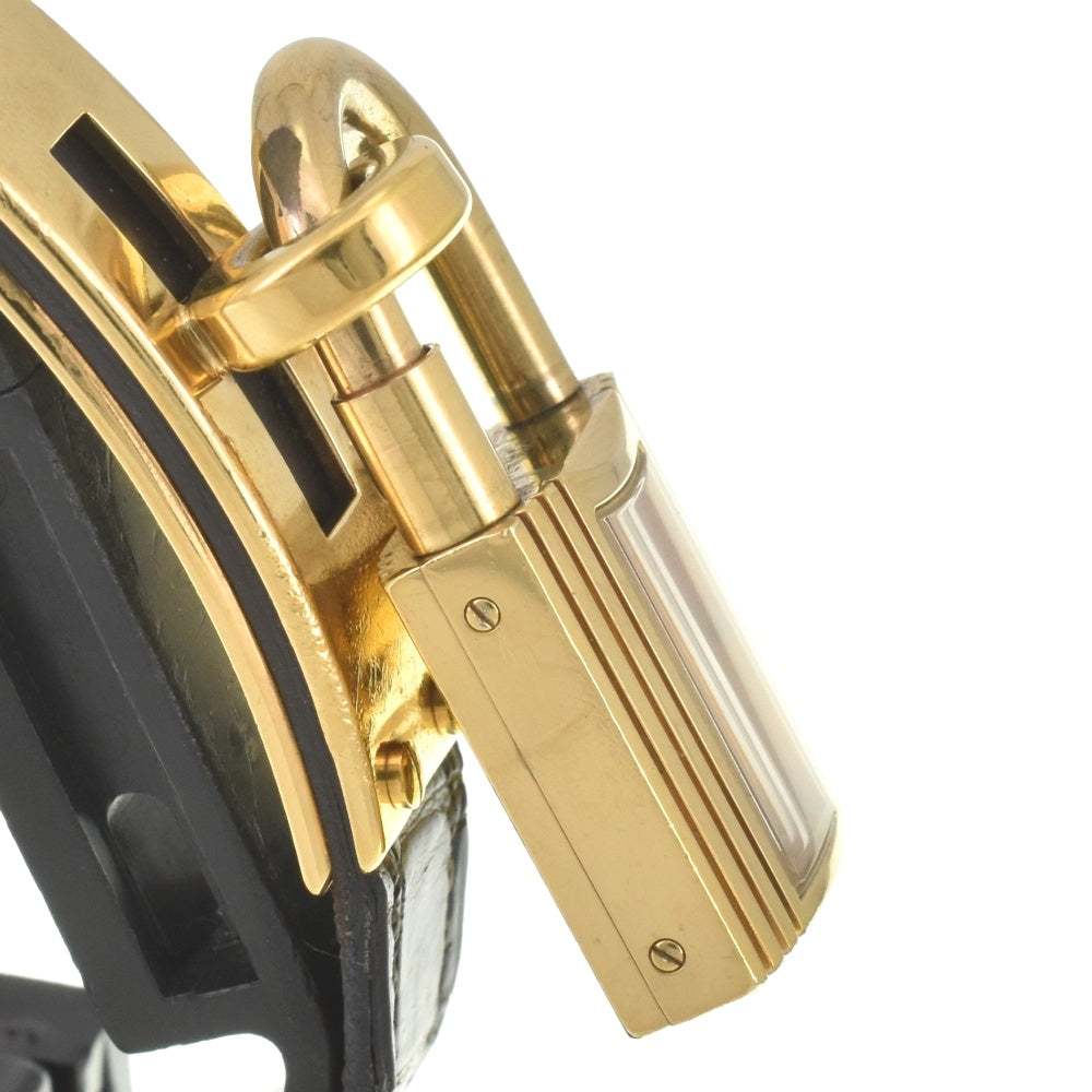 with paper HERMES Kelly watch Gold Plated / Leather gold Dial Quartz Ladies
 Watch E#142120