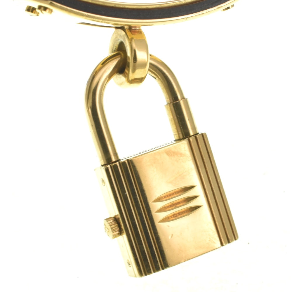 with paper HERMES Kelly watch Gold Plated / Leather gold Dial Quartz Ladies
 Watch E#142120