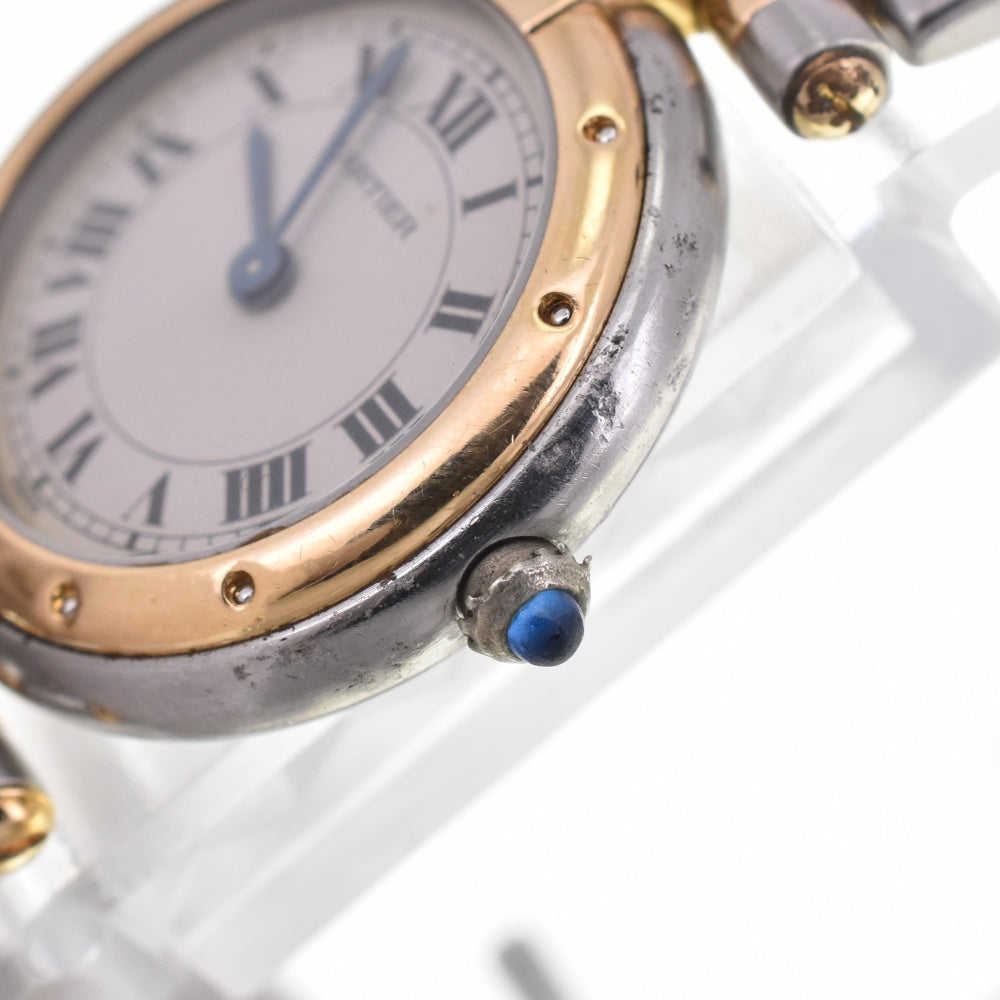 CARTIER PANTHERE Vendome 84084242 Stainless Steel/K18 Ivory Dial Quartz Ladies
 Watch E#142126