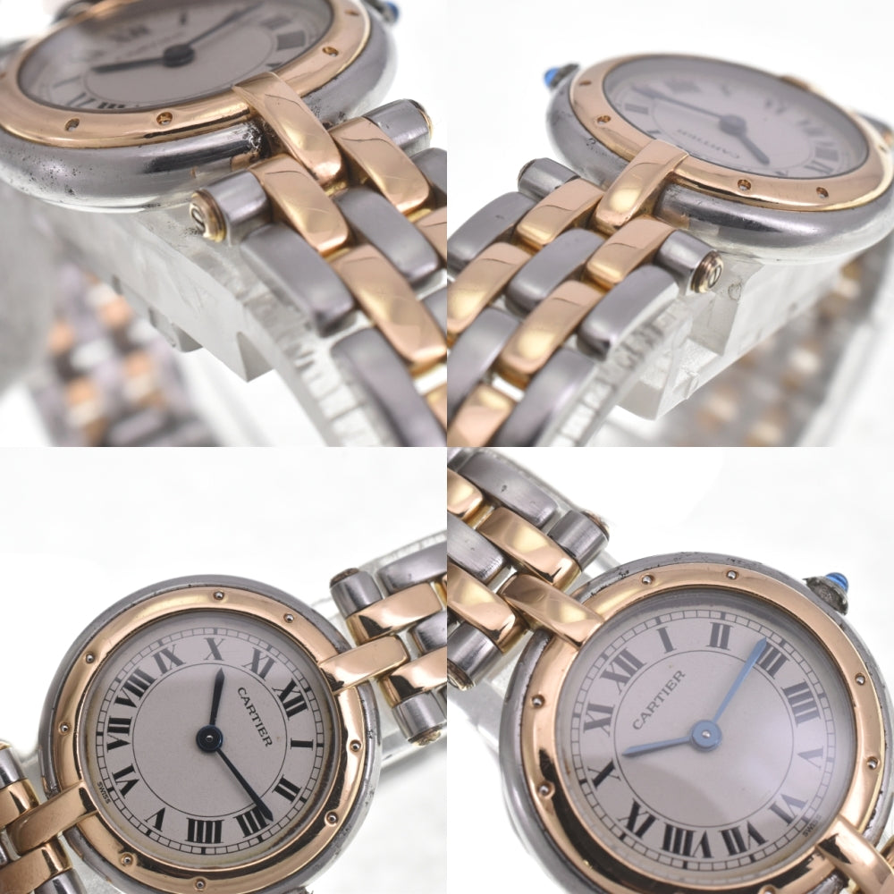 CARTIER PANTHERE Vendome 84084242 Stainless Steel/K18 Ivory Dial Quartz Ladies
 Watch E#142126