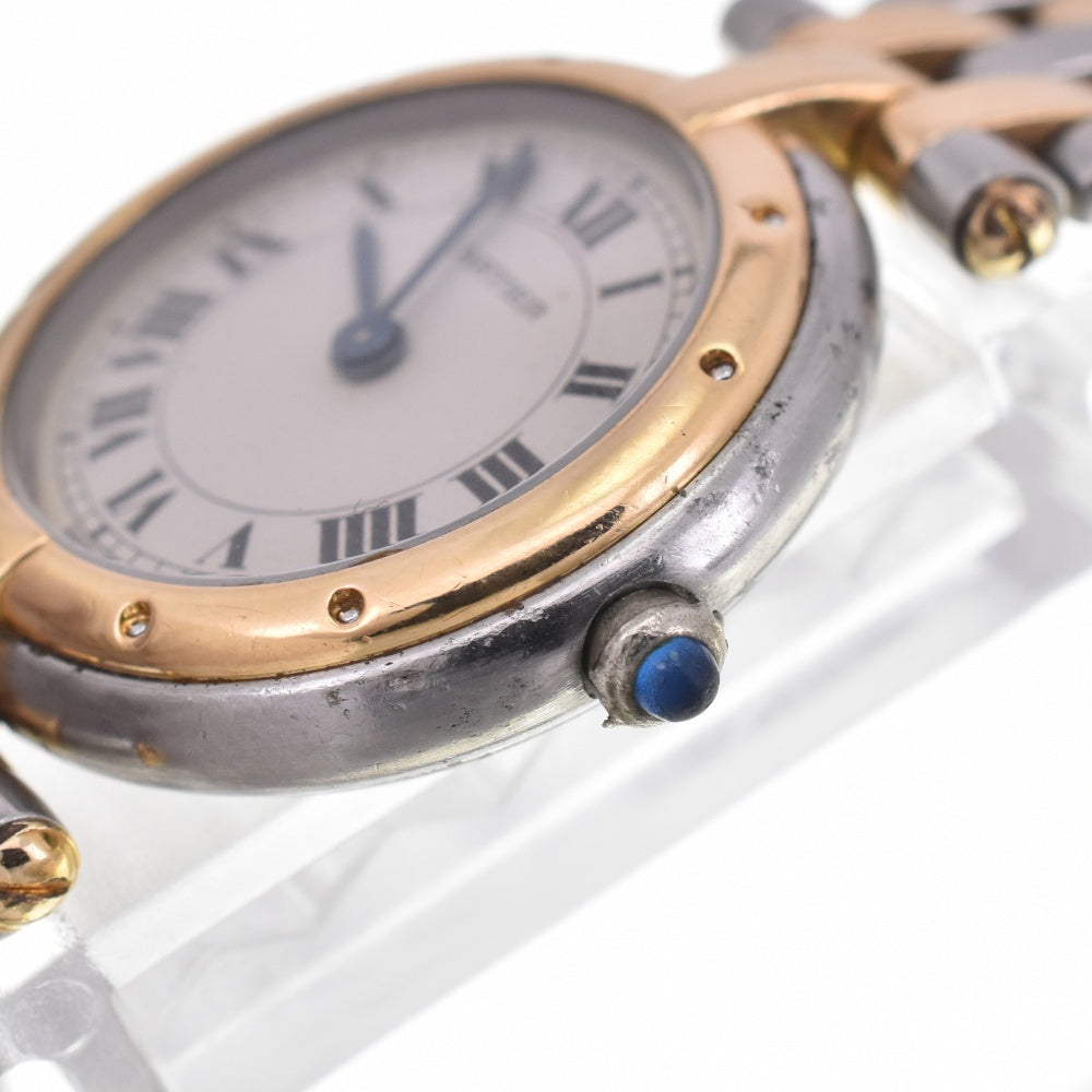 CARTIER PANTHERE Vendome 84084242 Stainless Steel/K18 Ivory Dial Quartz Ladies
 Watch E#142126