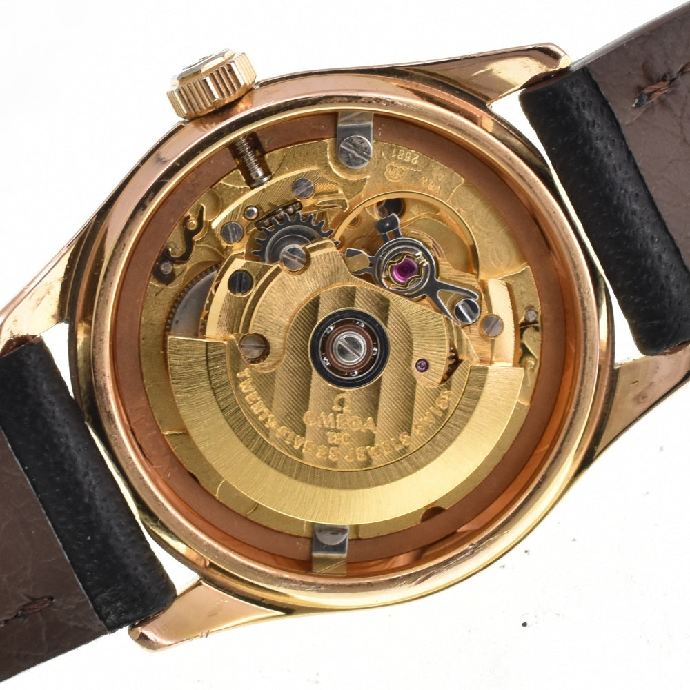 OMEGA Classic Date 566.0295 K18PG / leather Silver / Rose Gold Dial Automatic Ladies
 Watch I#142131