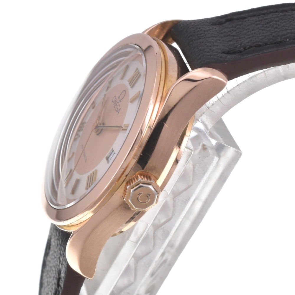 OMEGA Classic Date 566.0295 K18PG / leather Silver / Rose Gold Dial Automatic Ladies
 Watch I#142131