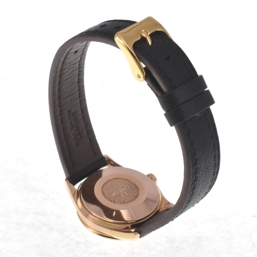 OMEGA Classic Date 566.0295 K18PG / leather Silver / Rose Gold Dial Automatic Ladies
 Watch I#142131