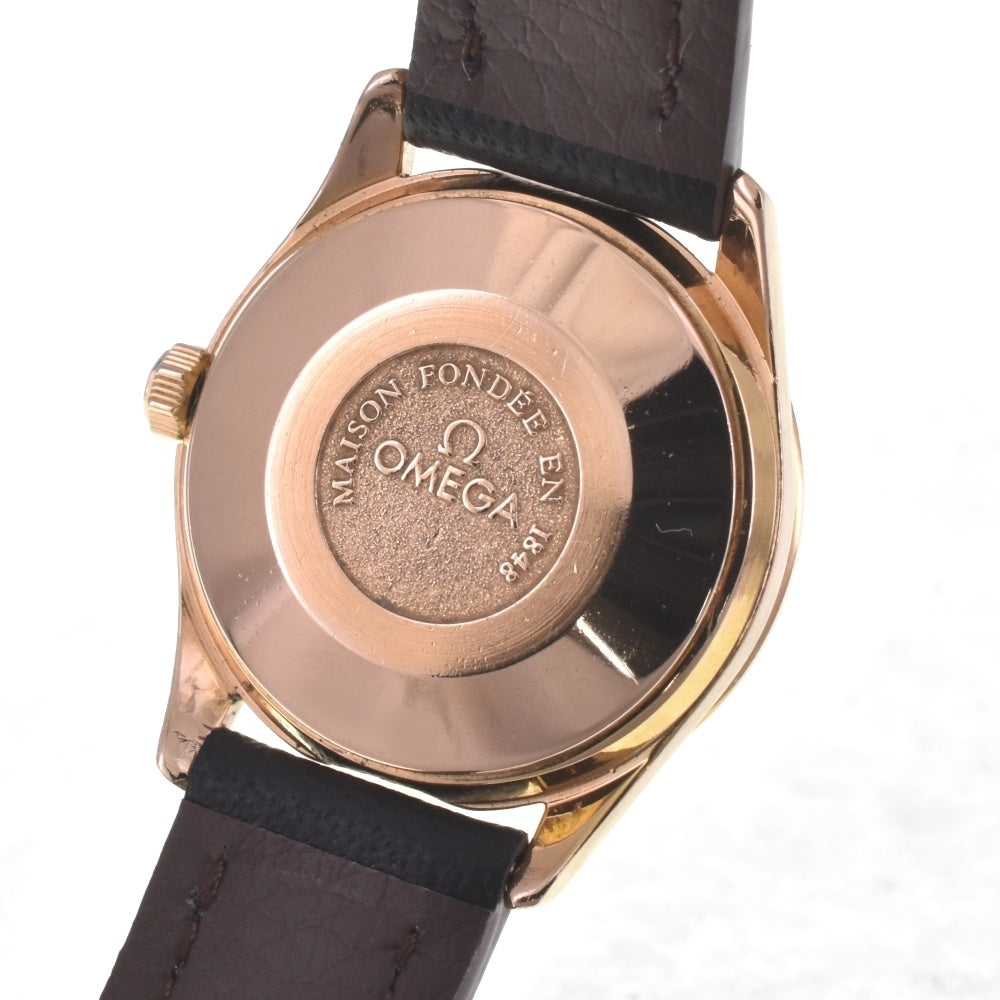 OMEGA Classic Date 566.0295 K18PG / leather Silver / Rose Gold Dial Automatic Ladies
 Watch I#142131