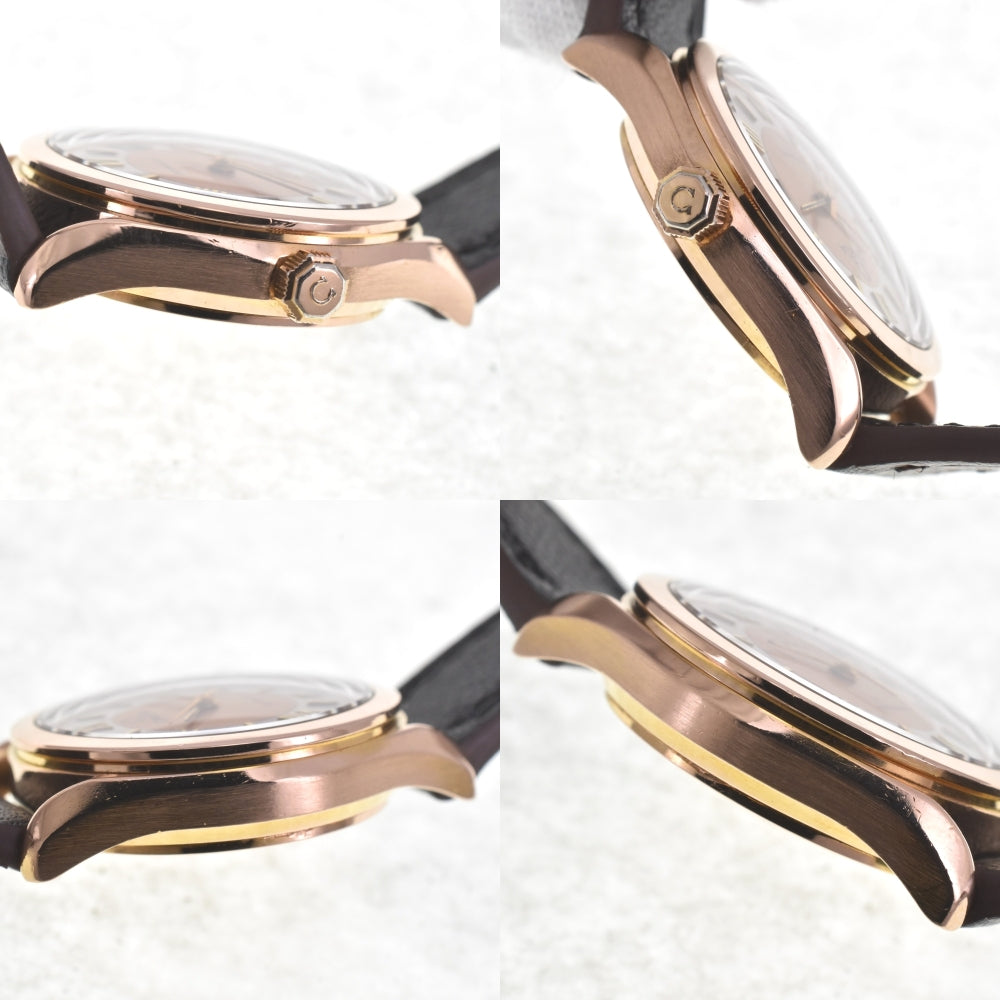 OMEGA Classic Date 566.0295 K18PG / leather Silver / Rose Gold Dial Automatic Ladies
 Watch I#142131