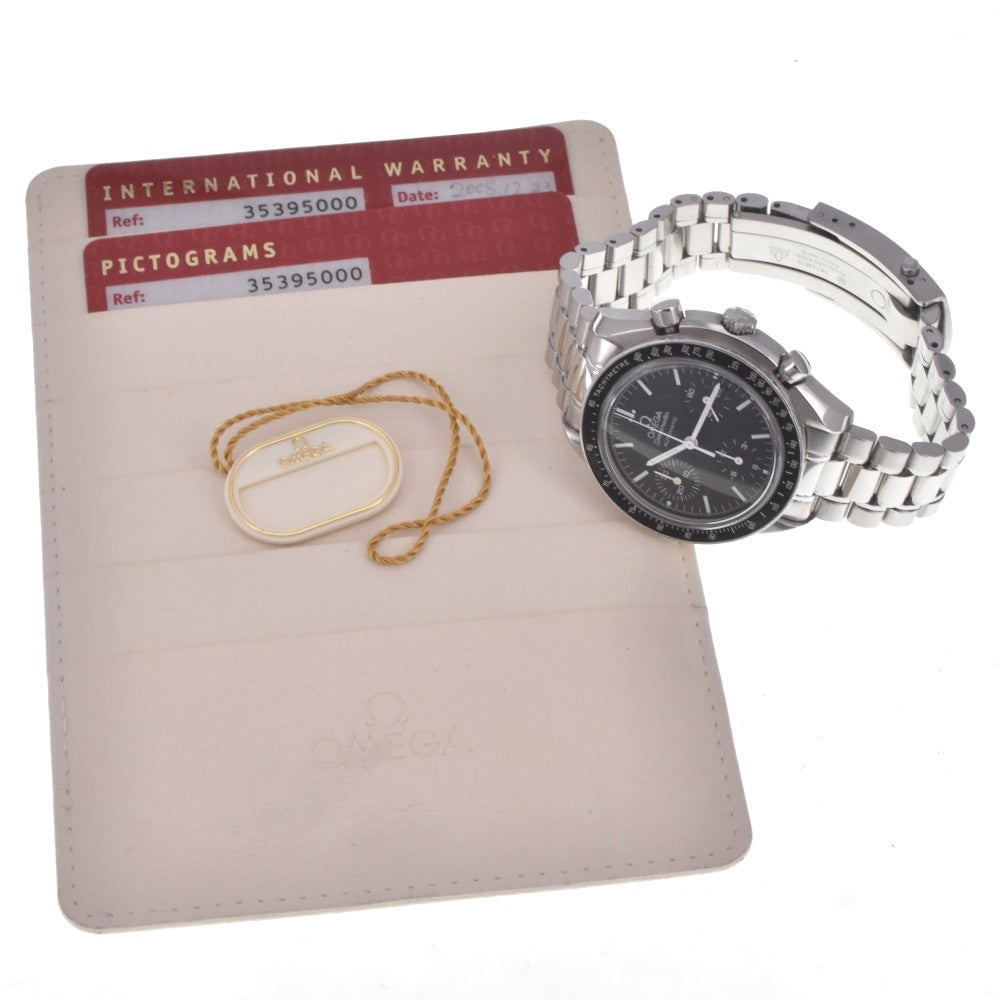 with paper OMEGA Speedmaster 3539.50 Chronograph black Dial Automatic Men's
 Watch E#142137