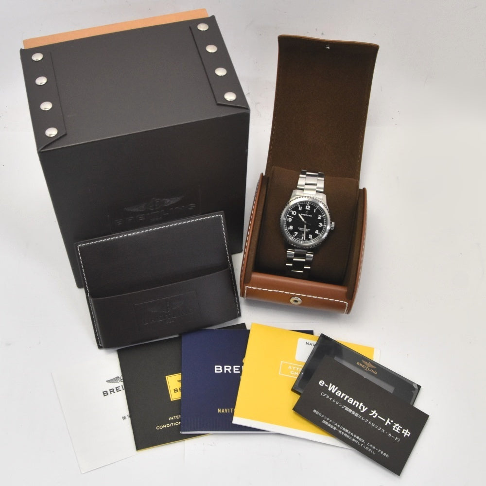with paper BREITLING Navitimer 8 A17314 Date black Dial Automatic Men's
 Watch E#142139