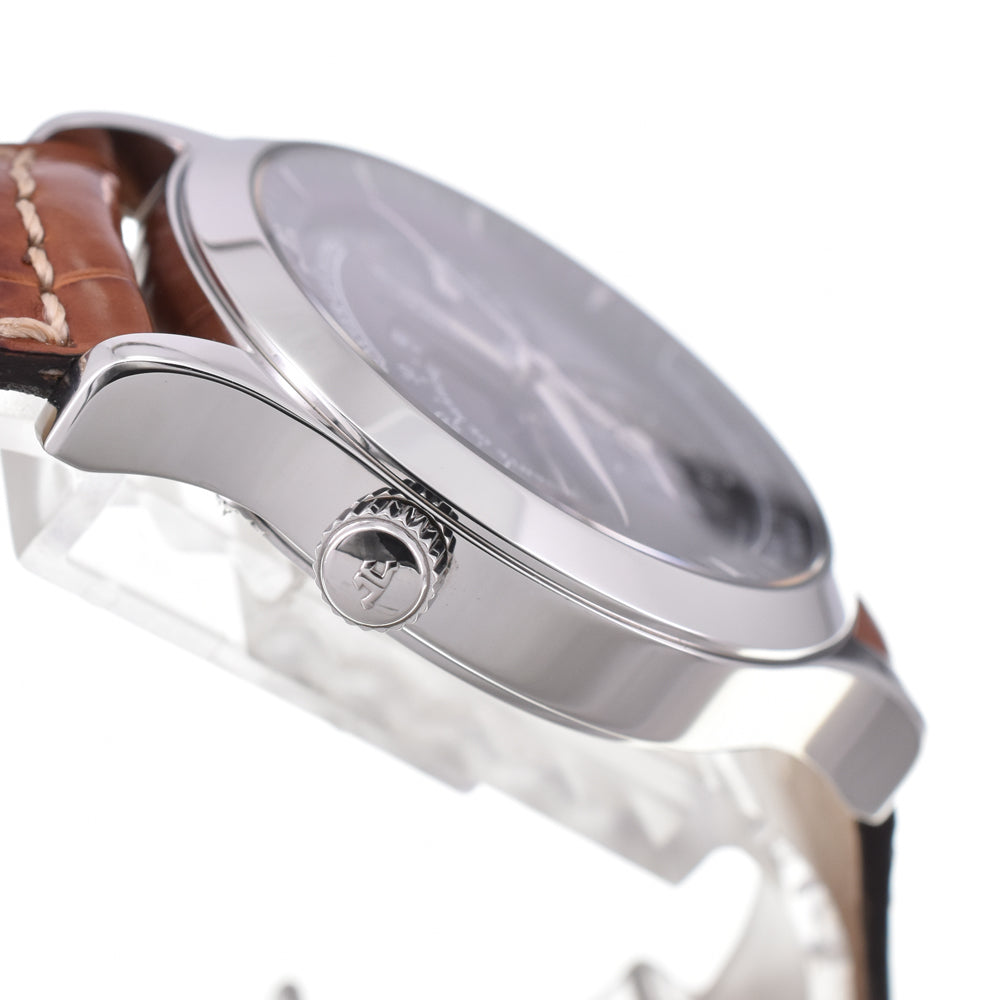 with paper JAEGER-LECOULTRE Master geography 142.8.92.S/Q1428470 black Dial Automatic Men's
 Watch I#142140