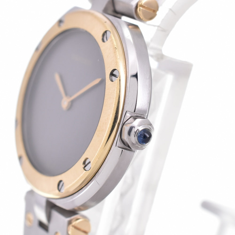 CARTIER Santos Vendôme SM Stainless Steel/K18YG gray Dial Quartz Ladies
 Watch N#142147