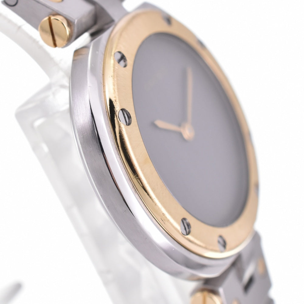 CARTIER Santos Vendôme SM Stainless Steel/K18YG gray Dial Quartz Ladies
 Watch N#142147