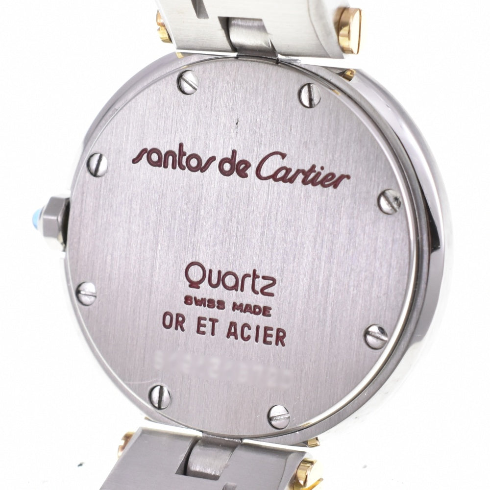 CARTIER Santos Vendôme SM Stainless Steel/K18YG gray Dial Quartz Ladies
 Watch N#142147