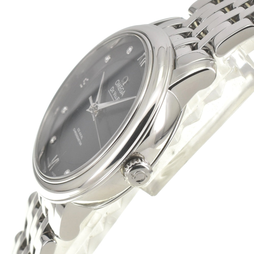 with paper OMEGA De Ville Prestige 424.10.33.20.53.001 blue Dial Automatic Ladies
 Watch E#142159