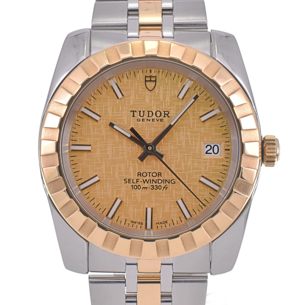 TUDOR Classic Date 21013 Stainless Steel/YG gold Dial Automatic Men's
 Watch E#142162
