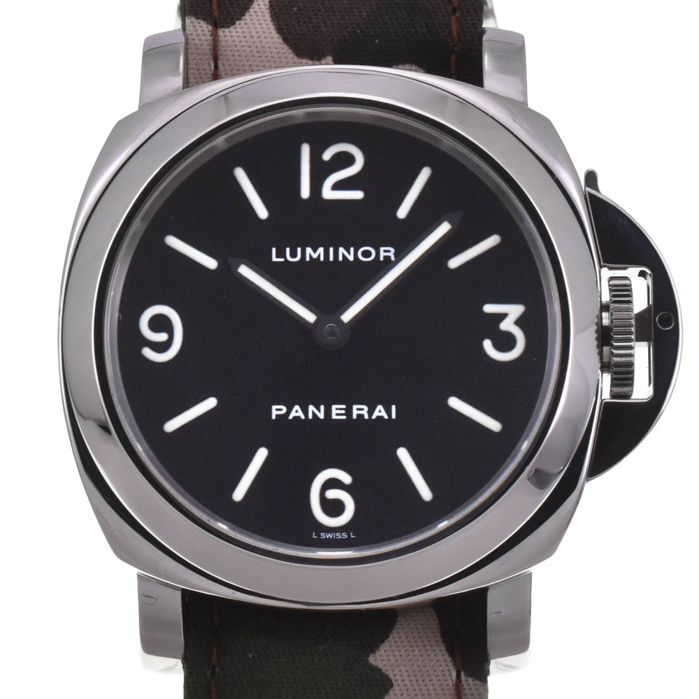 PANERAI Luminor base PAM00112 black Dial Hand Winding Men's
 Watch I#142164