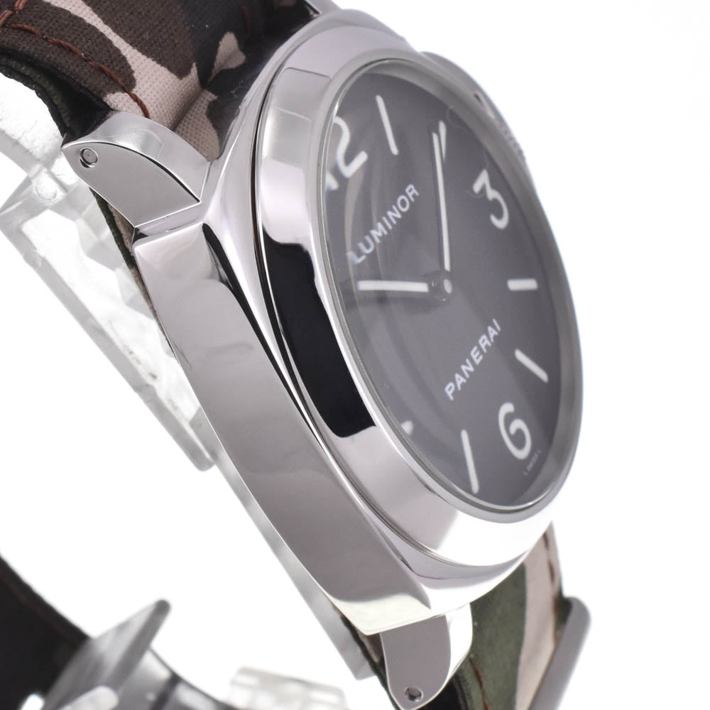 PANERAI Luminor base PAM00112 black Dial Hand Winding Men's
 Watch I#142164