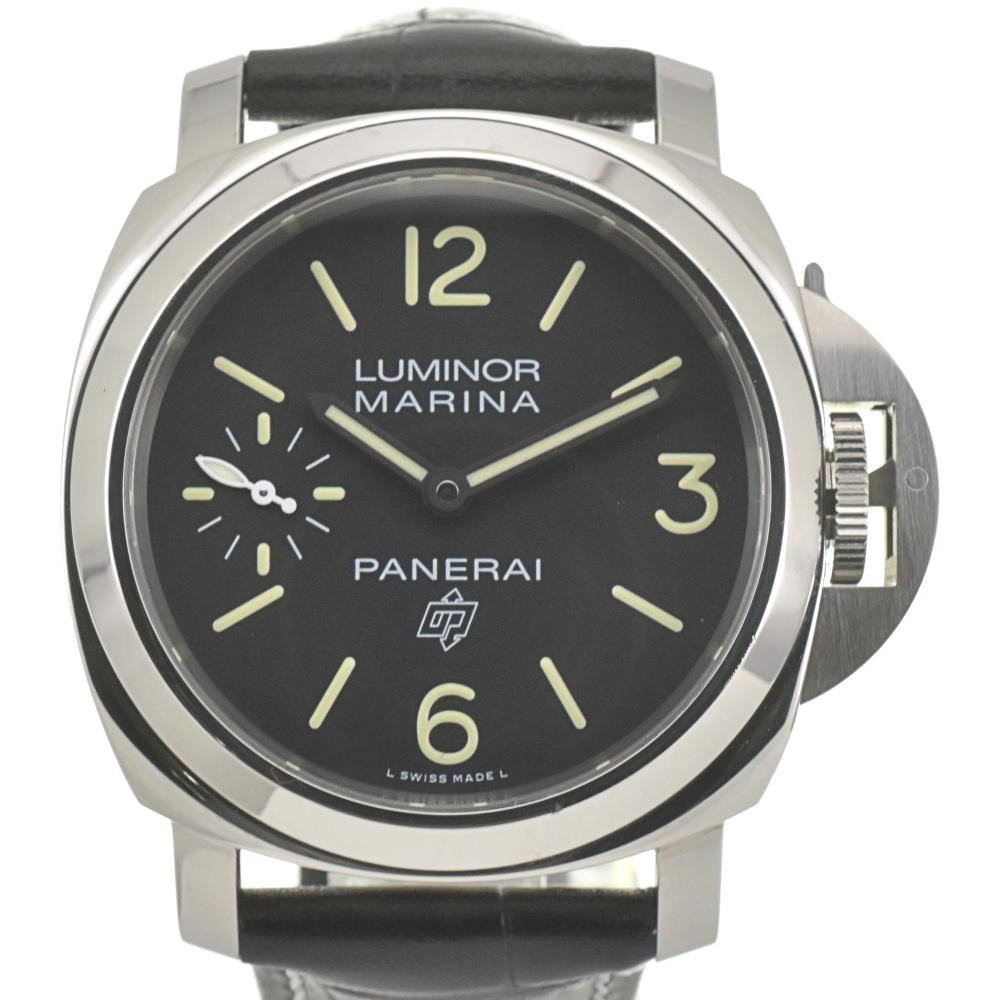 PANERAI Luminor Marina Logo 3 Days Acciaio PAM00776 black Dial Hand Winding Men's
 Watch D#142166