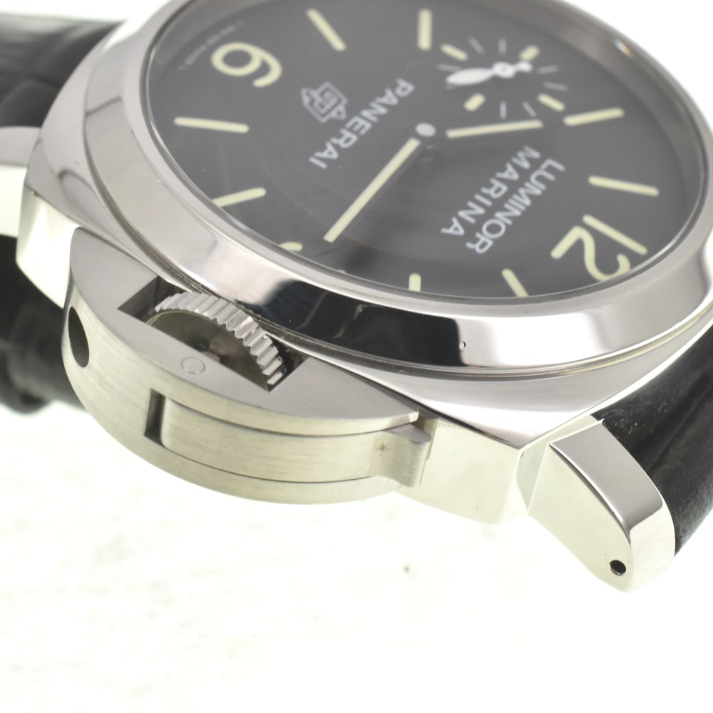 PANERAI Luminor Marina Logo 3 Days Acciaio PAM00776 black Dial Hand Winding Men's
 Watch D#142166