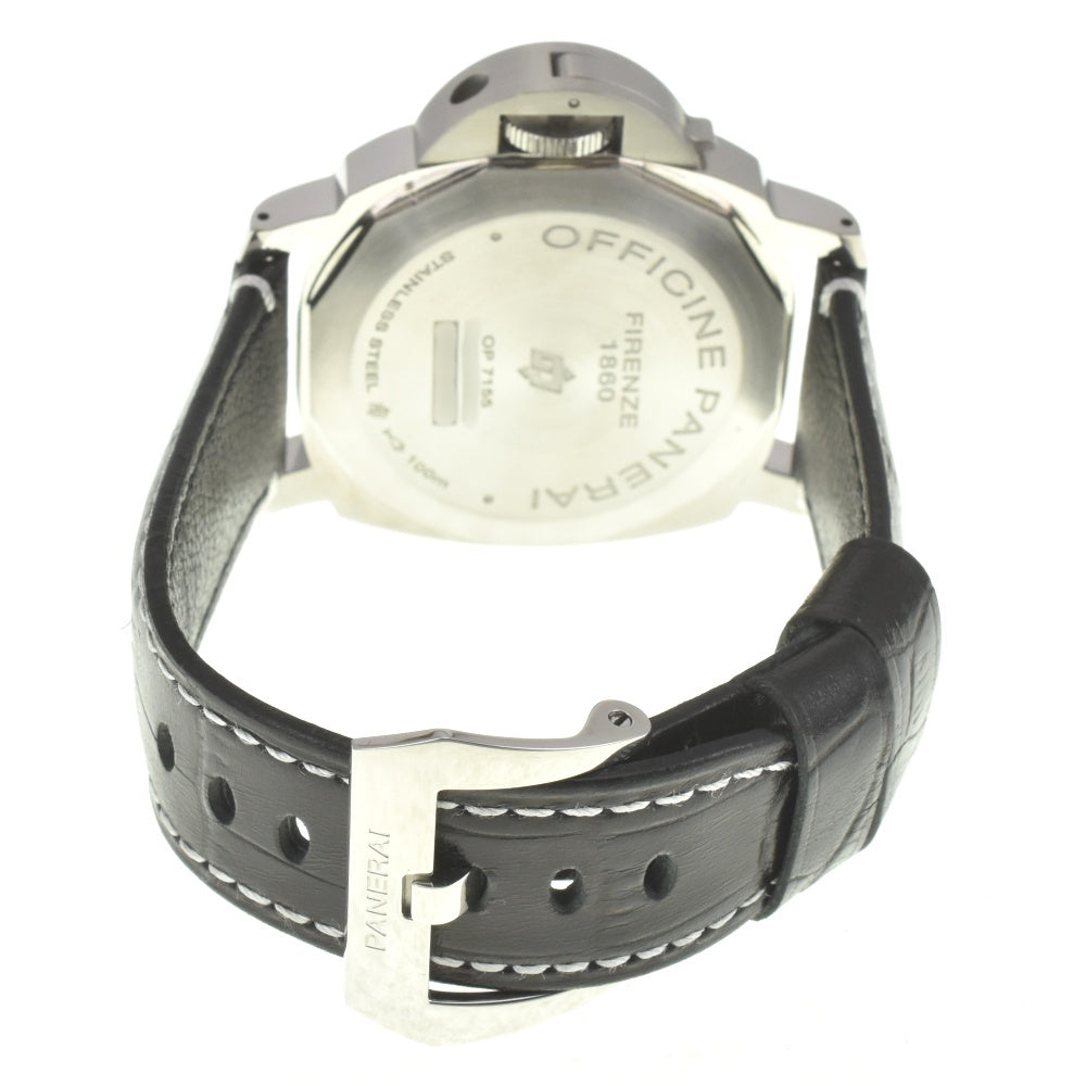 PANERAI Luminor Marina Logo 3 Days Acciaio PAM00776 black Dial Hand Winding Men's
 Watch D#142166