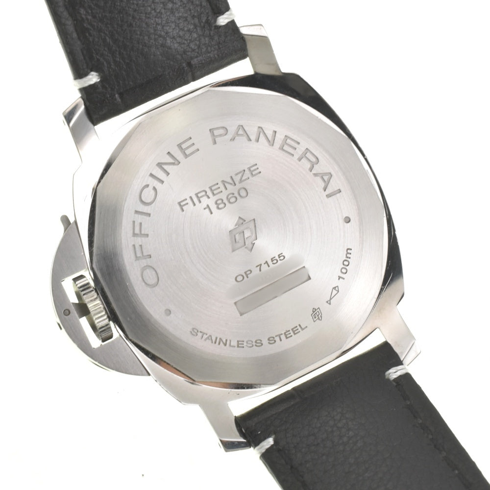 PANERAI Luminor Marina Logo 3 Days Acciaio PAM00776 black Dial Hand Winding Men's
 Watch D#142166