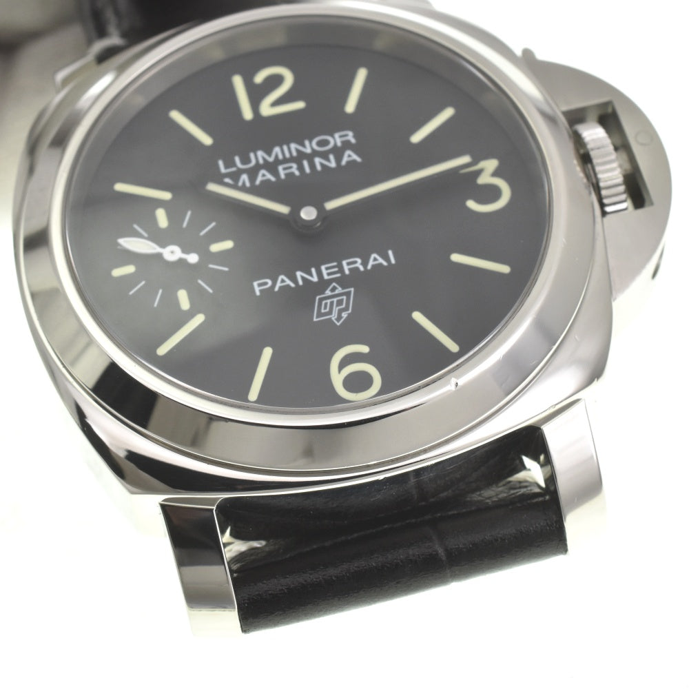 PANERAI Luminor Marina Logo 3 Days Acciaio PAM00776 black Dial Hand Winding Men's
 Watch D#142166