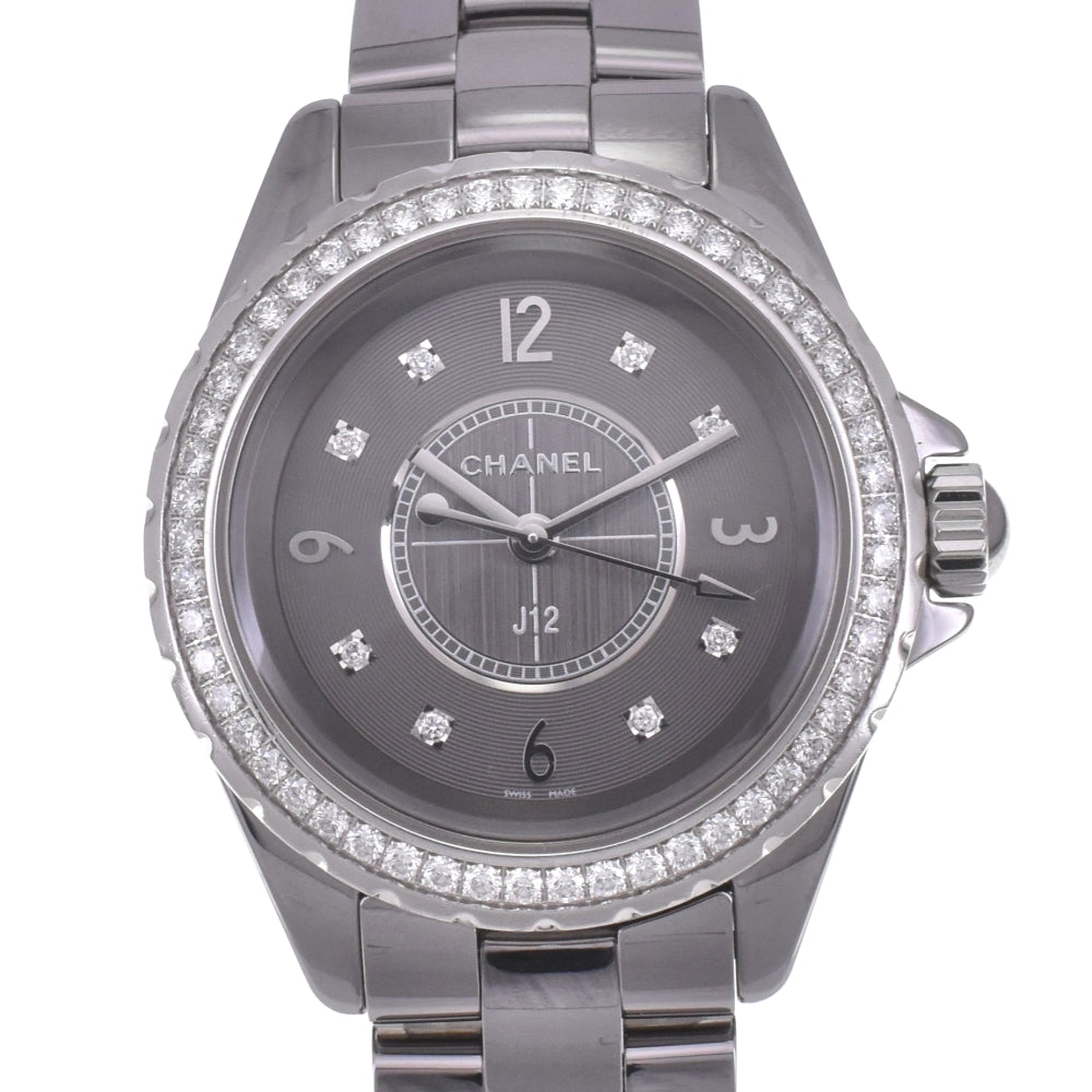 CHANEL J12 Chronomatic H2565 diamond gray Dial Quartz Ladies
 Watch D#142177