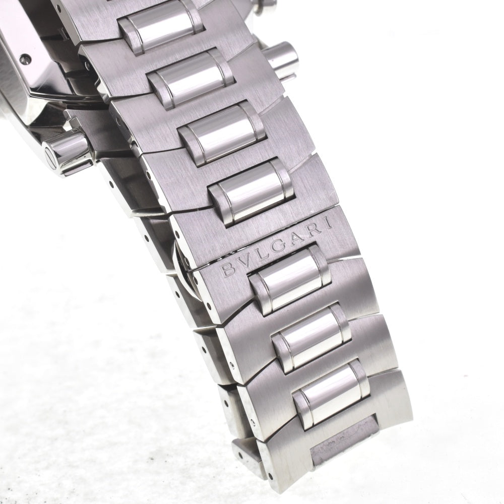 with paper BVLGARI Assioma AA48SCH Chronograph Date black Dial Automatic Men's
 Watch H#142178