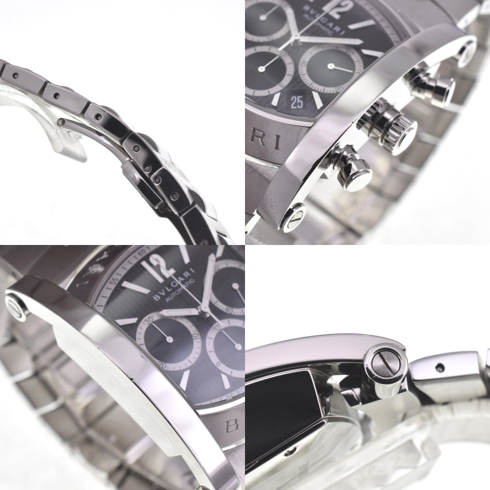 with paper BVLGARI Assioma AA48SCH Chronograph Date black Dial Automatic Men's
 Watch H#142178