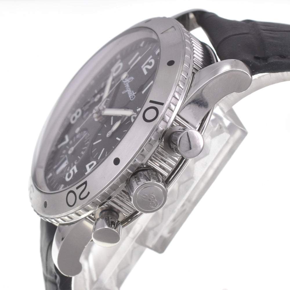with paper Breguet Transatlantic type XX 3820ST/H2/9W6 Chronograph Date black Dial Automatic Men's
 Watch I#142188