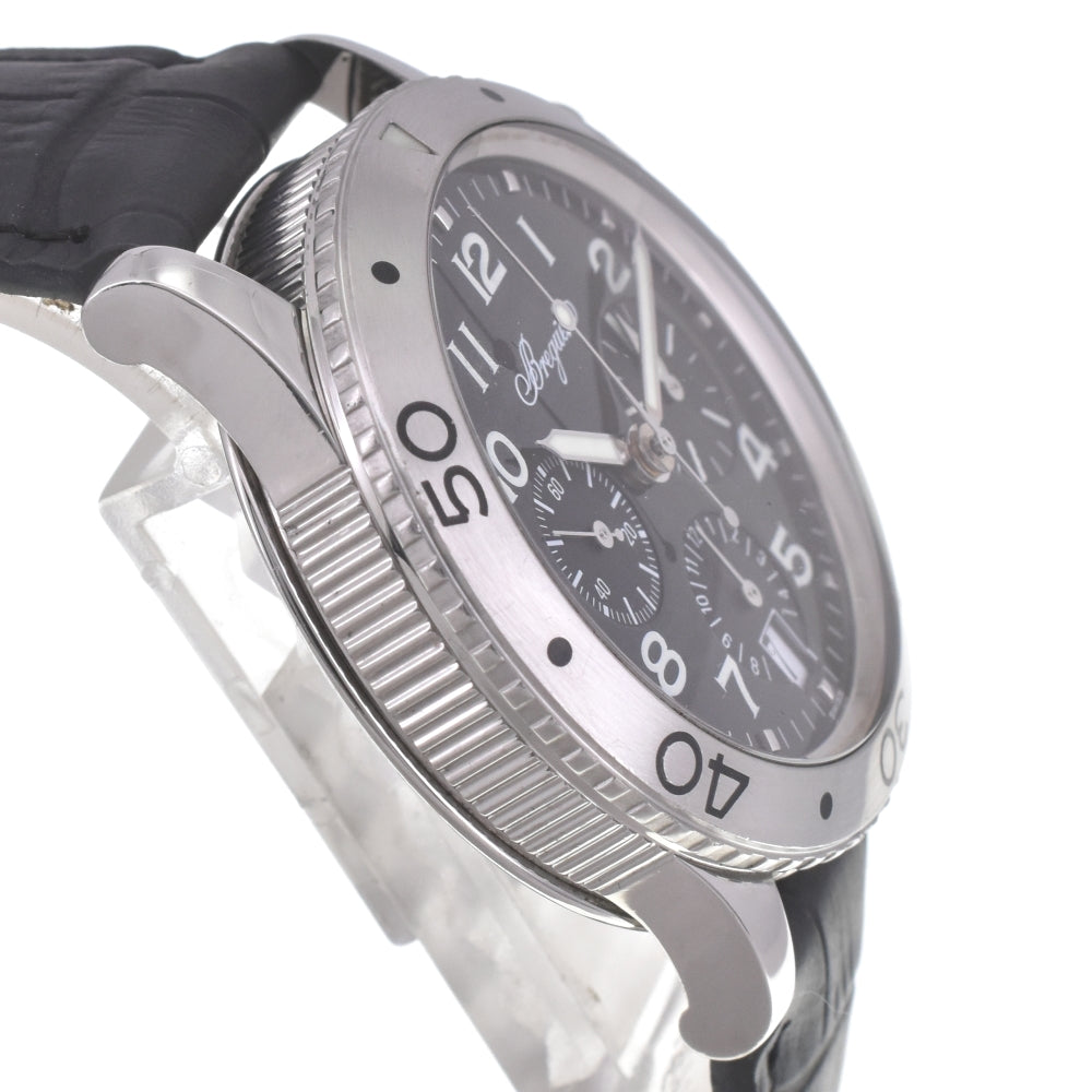 with paper Breguet Transatlantic type XX 3820ST/H2/9W6 Chronograph Date black Dial Automatic Men's
 Watch I#142188