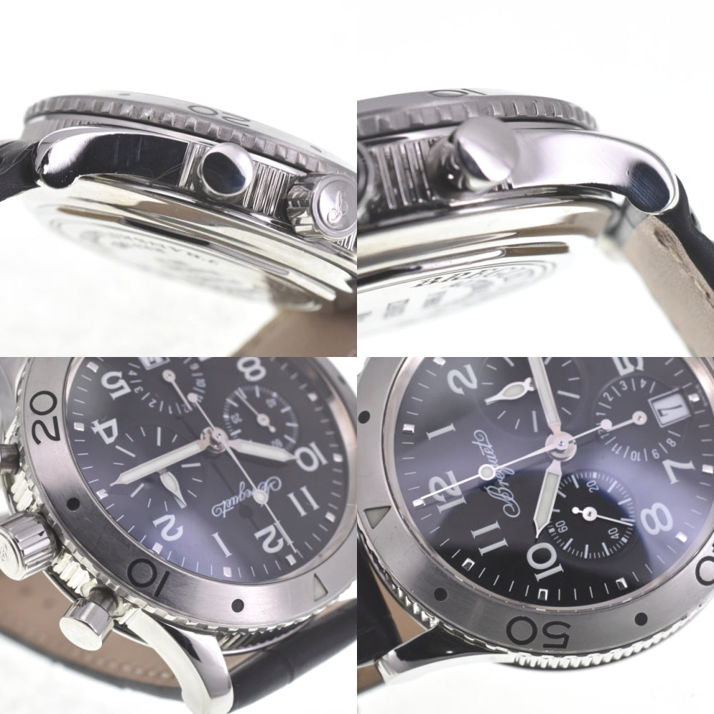 with paper Breguet Transatlantic type XX 3820ST/H2/9W6 Chronograph Date black Dial Automatic Men's
 Watch I#142188