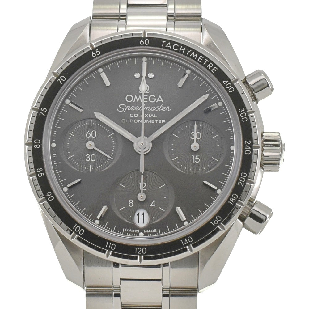 with paper OMEGA Speed master 38 324.30.38.50.06.001 Chronograph Date gray Dial Automatic Men's
 Watch D#142198