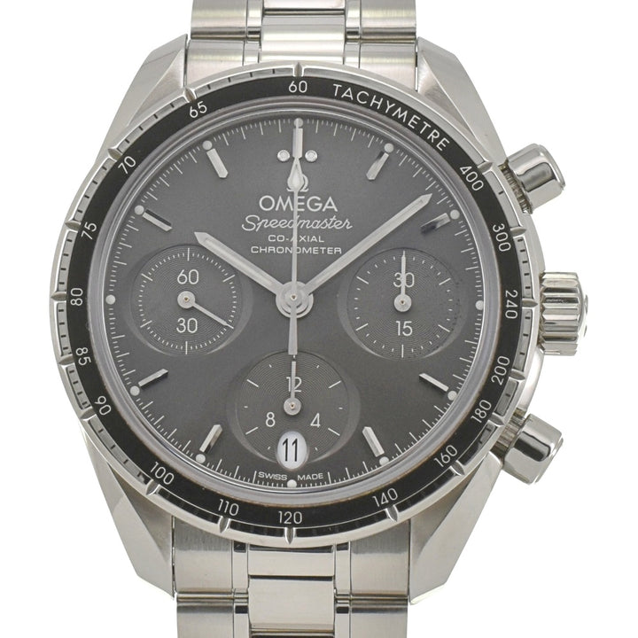 with paper OMEGA Speed master 38 324.30.38.50.06.001 Chronograph Date gray Dial Automatic Men's
 Watch D#142198