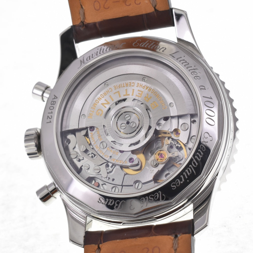 BREITLING Navitimer 01 Pan American Limited AB0121 Chronograph Date Brown Dial Automatic Men's
 Watch H#142200