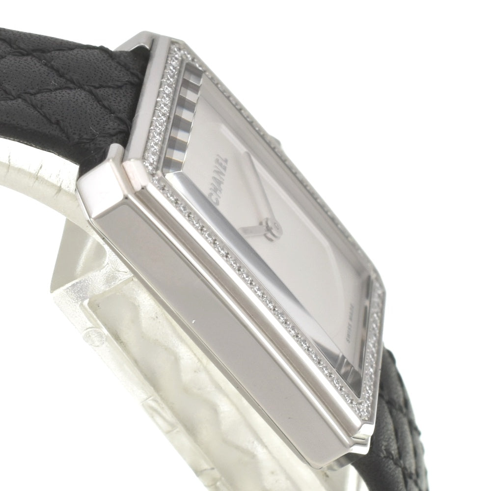 with paper CHANEL boy friend H6955 Diamond Bezel Silver Dial Quartz Ladies
 Watch E#142212