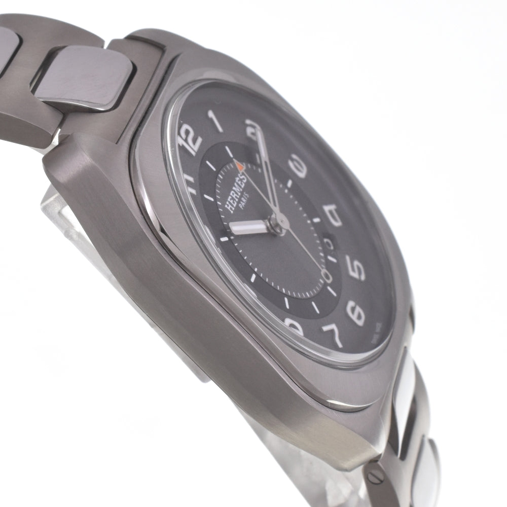 with paper HERMES H08 SP1.741 Date Titanium gray Dial Automatic Men's
 Watch I#142219