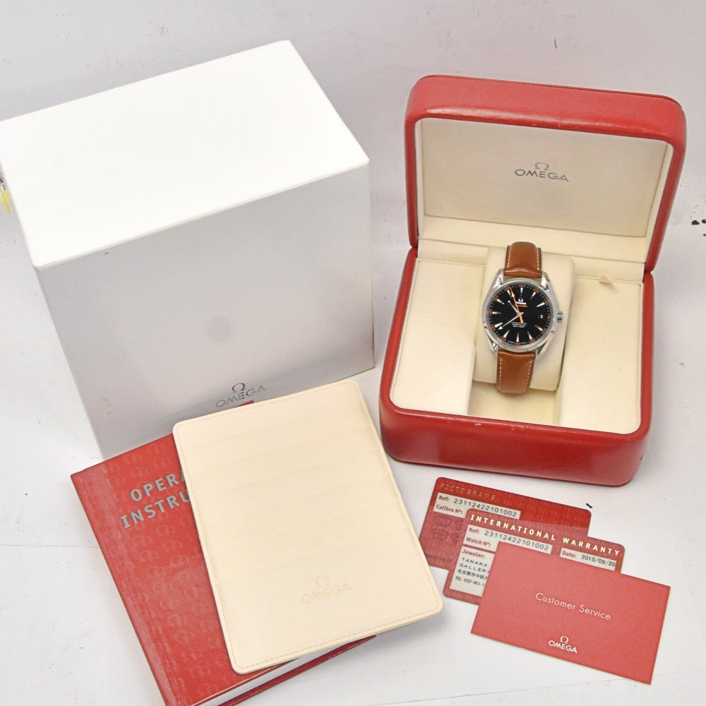 with paper OMEGA SeamasterAqua Terra 231.12.42.21.01.002 Master Co-axial Chronometer black Dial Automatic Men's
 Watch D#142227