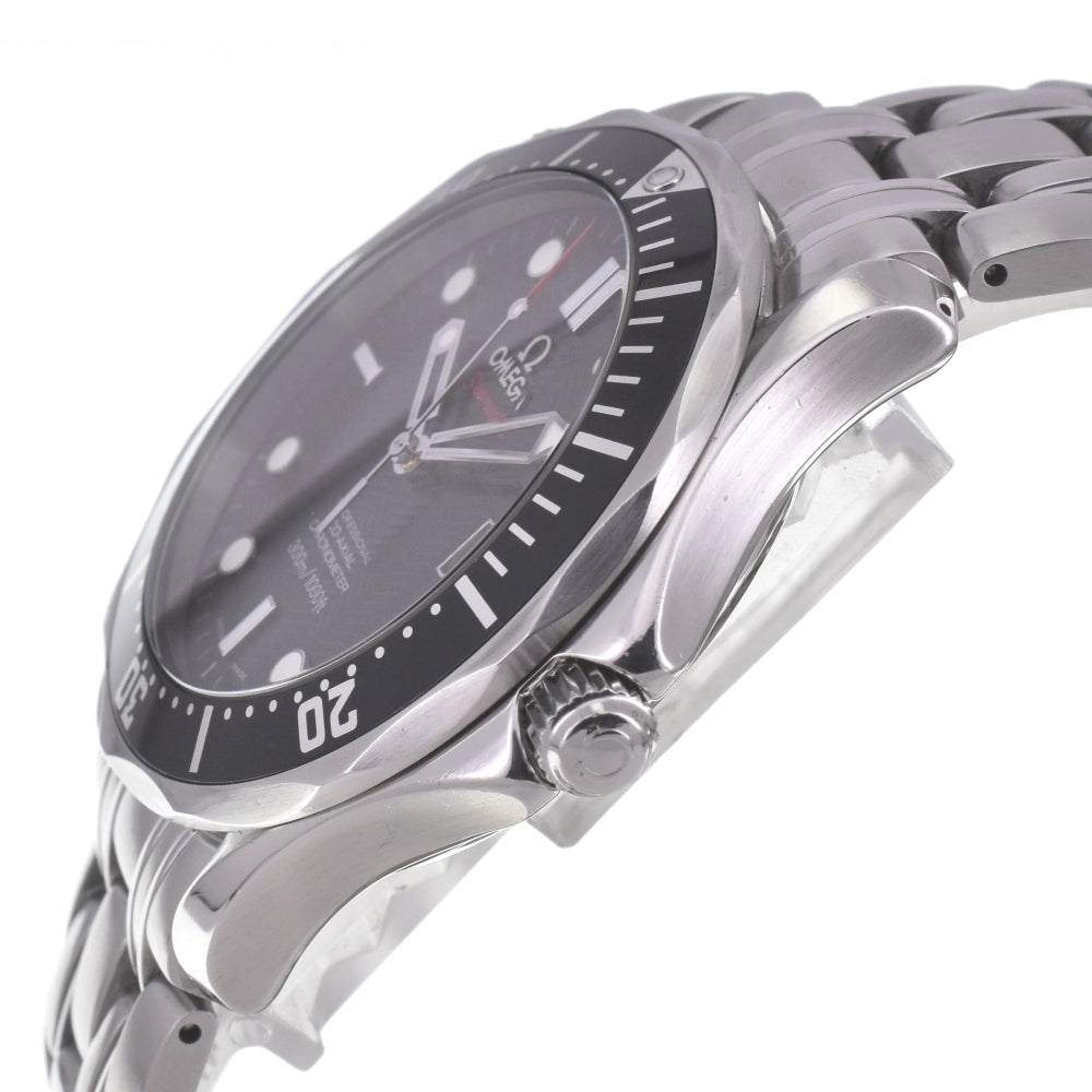 with paper OMEGA Seamaster Coaxial 212.30.41.20.01.002 black Dial Automatic Men's
 Watch D#142228