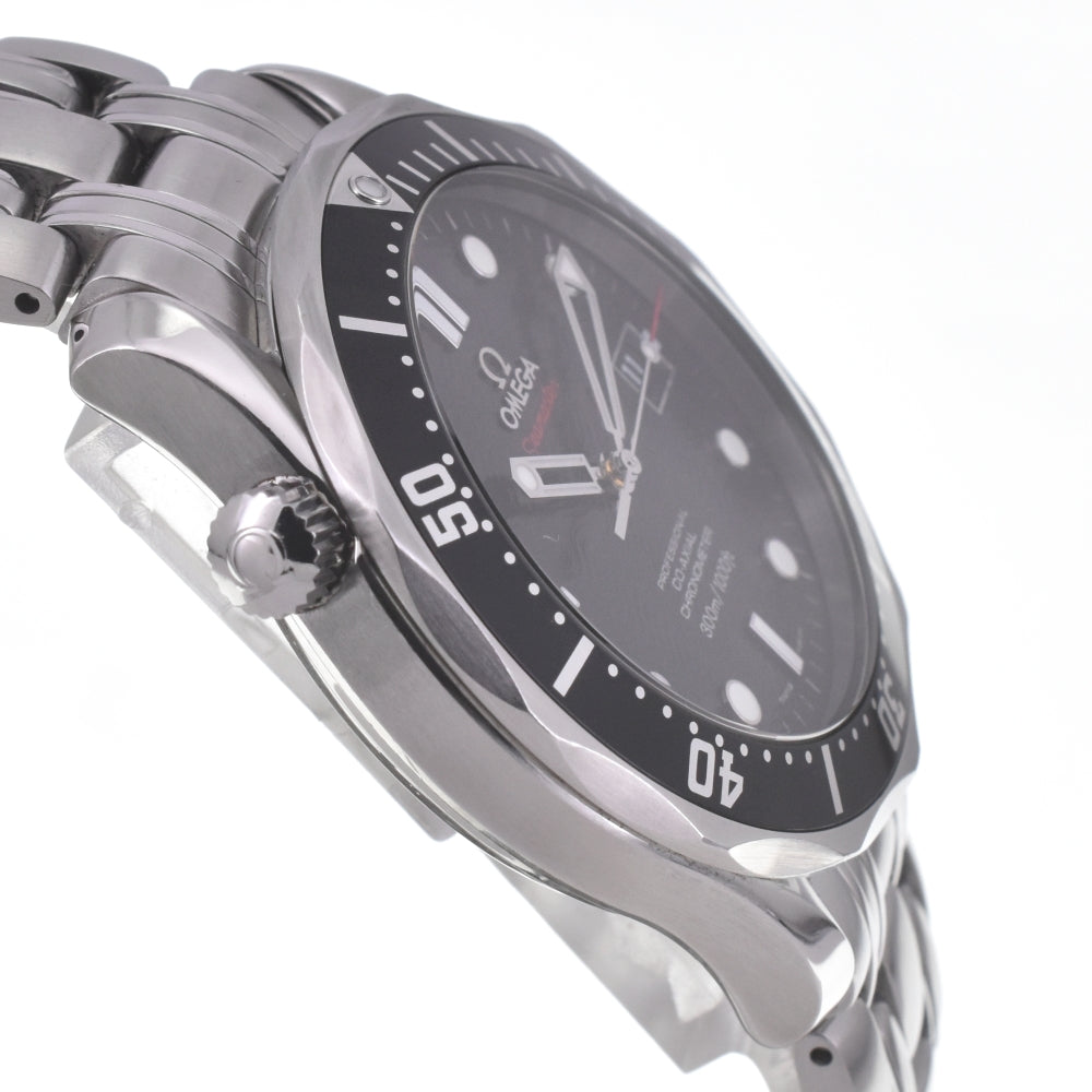 with paper OMEGA Seamaster Coaxial 212.30.41.20.01.002 black Dial Automatic Men's
 Watch D#142228