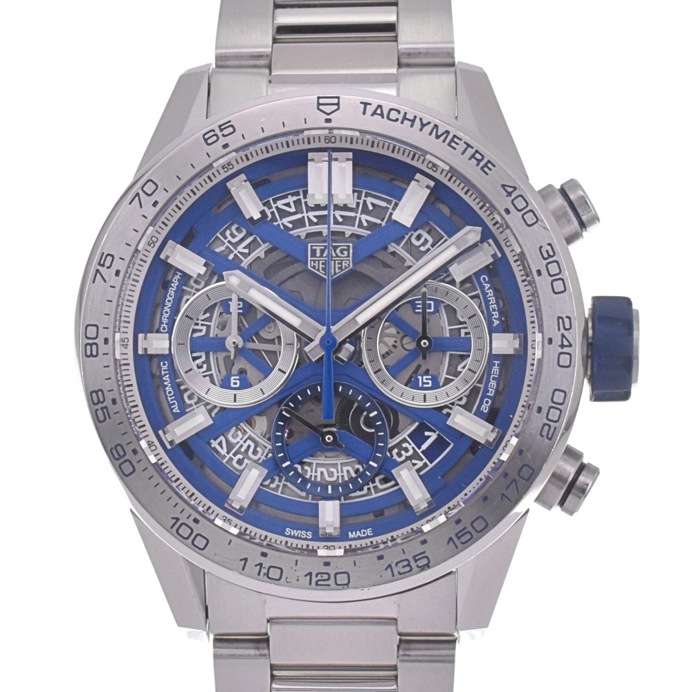 with paper TAG HEUER Carrera Caliber Heuer 02 CBG2019.BA0662 Chronograph Date Japan Limited Edition 400 pieces blue Dial Automatic Men's
 Watch G#142232