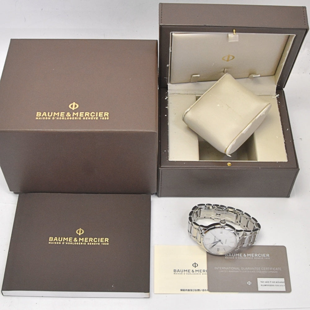 with paper Baume & Mercier Classima BMM0A10215 Date Silver Dial Automatic Men's
 Watch D#142234