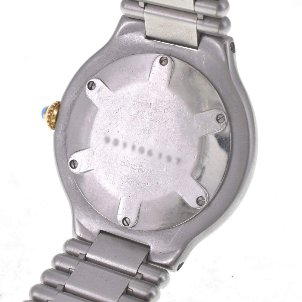 CARTIER Must21 Vantian LM 83090171 Stainless Steel/Gold Plated Ivory Dial Quartz Men's
 Watch D#142244