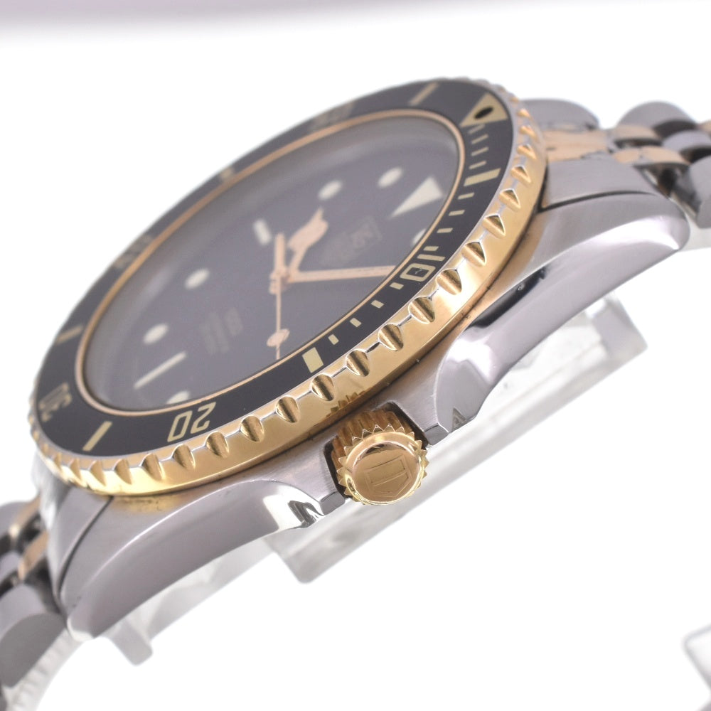 TAG HEUER 1000 series professional 980.020N vintage Date black Dial Quartz Men's
 Watch E#142247