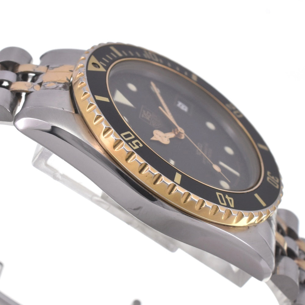 TAG HEUER 1000 series professional 980.020N vintage Date black Dial Quartz Men's
 Watch E#142247