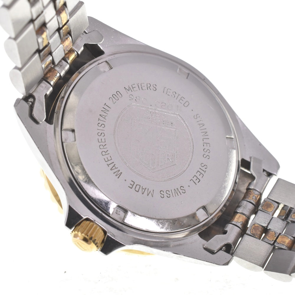 TAG HEUER 1000 series professional 980.020N vintage Date black Dial Quartz Men's
 Watch E#142247