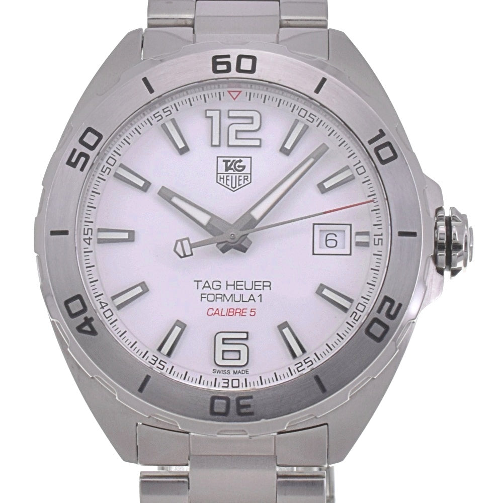 TAG HEUER Formula 1 WAZ2114 Caliber 5 white Dial Automatic Men's
 Watch I#142251