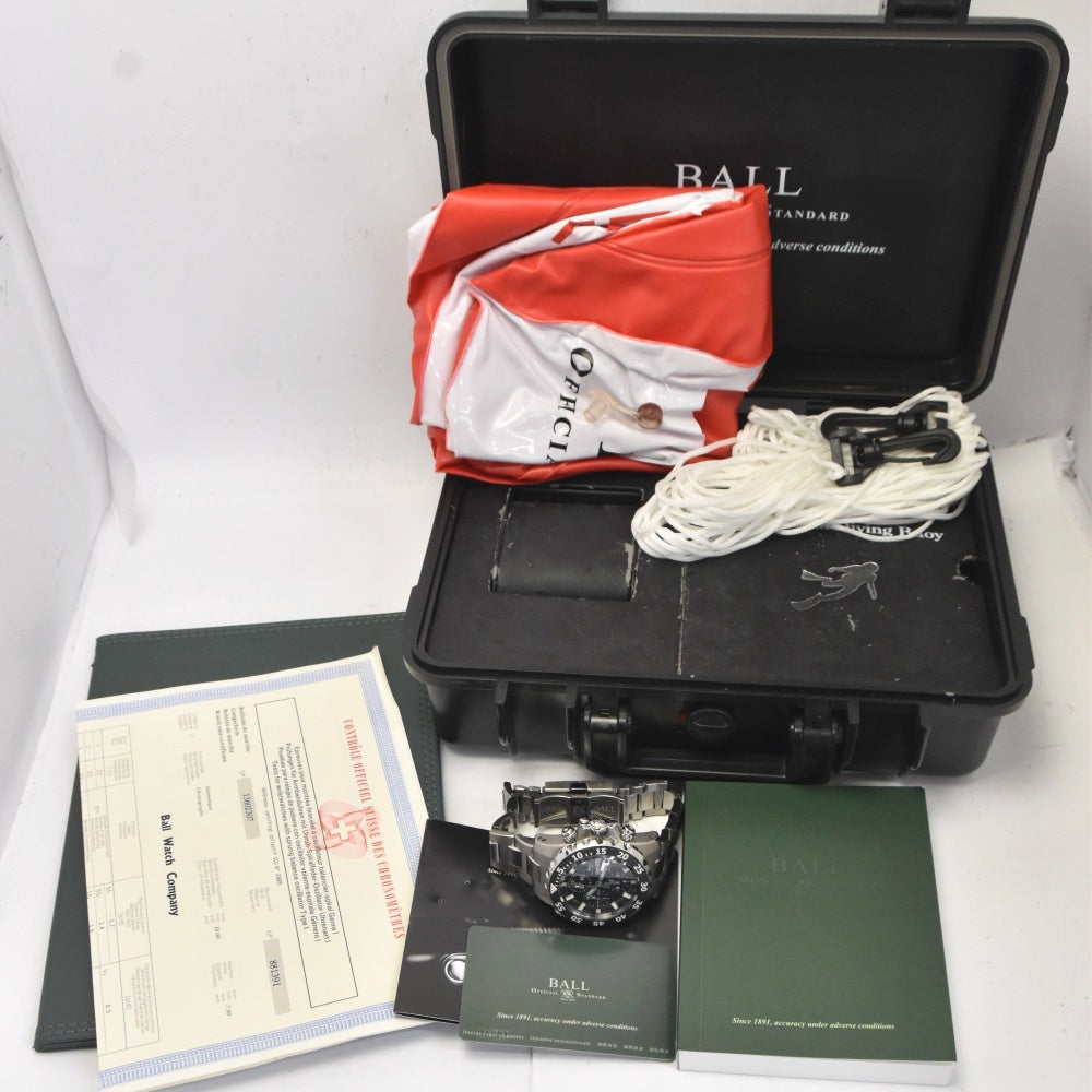 with paper BALLWATCH Engineer Hydrocarbon Nedu DC3026A-SCJ-BK black Dial Automatic Men's
 Watch G#142254